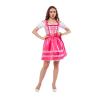 DIRNDL TRACHTENKLEID DAMEN MARİA PLAİD PİNK 3.TLG