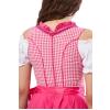 DIRNDL TRACHTENKLEID DAMEN MARİA PLAİD PİNK 3.TLG