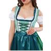 DIRNDL TRACHTENKLEID DAMEN MARİA PLAİD GREEN 3.TLG