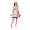 DIRNDL TRACHTENKLEID DAMEN MARİA PLAİD CHAMPAGNE 3.TLG