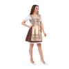 DIRNDL TRACHTENKLEID DAMEN MARİA PLAİD CHAMPAGNE 3.TLG